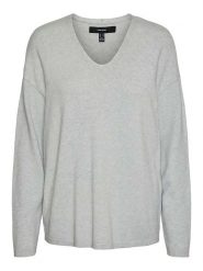 Vero Moda Sweter w kolorze szarym rozmiar: XL. Szare swetry Vero Moda, xl, bez wzorów, bez ramiączek. Za 87.81 zł.