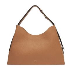 Torebka Furla. Brązowe torebki klasyczne Furla, bez wzorów, klasyczne, bez dodatków. Za 1,619.00 zł.