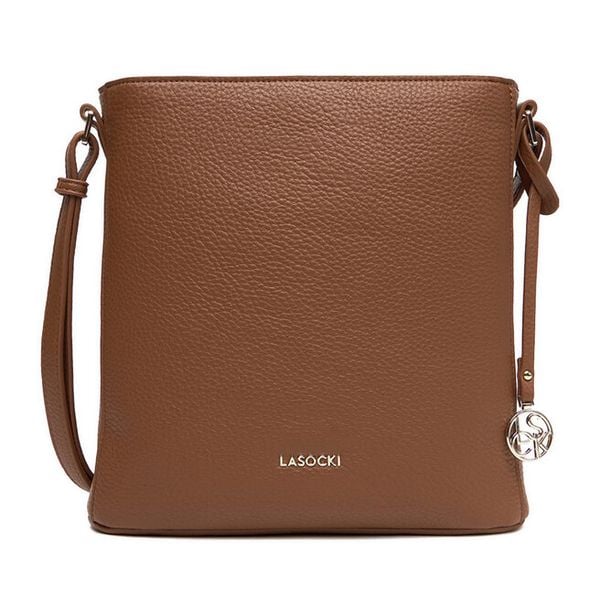 Torebka Lasocki. Brązowe listonoszki Lasocki, bez wzorów, bez dodatków. Za 169.99 zł.