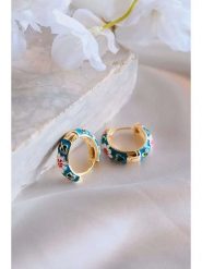 Lodie Silver Kolczyki-kreole rozmiar: onesize. Niebieskie kolczyki Lodie Silver, z mosiądzu. Za 56.99 zł.