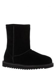 NICEBAY Skórzane botki zimowe "Stour Waterproof" w kolorze czarnym rozmiar: 39. Czarne botki NICEBAY, bez wzorów, z materiału, bez obcasa, bez zapięcia. Za 276.47 zł.