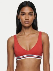 Tommy Hilfiger Góra od bikini Scoop UW0UW06351 Czerwony. Czerwone bikini Tommy Hilfiger, bez wzorów, z syntetyku. Za 209.99 zł.