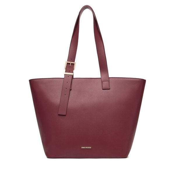 Torebka GINO ROSSI. Czerwone shopper bag Gino Rossi, bez wzorów, bez dodatków. Za 329.99 zł.