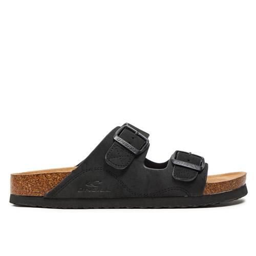 Klapki damskie O'Neill Sandy Slider. Czarne klapki O'Neill, bez wzorów, z materiału, sportowe, bez obcasa, bez zapięcia. Za 139.00 zł.