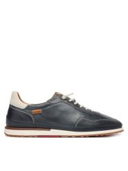 Pikolinos Półbuty Denia W0A-6842C3 Granatowy. Niebieskie półbuty wsuwane Pikolinos, bez wzorów, ze skóry, bez obcasa, na płaskiej podeszwie. Za 639.99 zł.