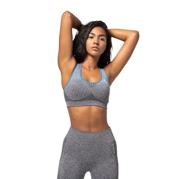 Biustonosz fitness Carpatree Phase Seamless. Niebieskie biustonosze Carpatree, bez wzorów. Za 59.99 zł.