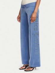 Juicy Couture Spodnie dresowe Old Gothic JCWBJ226334 Niebieski Regular Fit. Niebieskie spodnie dresowe Juicy Couture, bez wzorów, z dresówki. Za 379.99 zł.