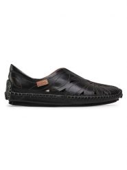 Pikolinos Półbuty 578-7399 Czarny. Czarne półbuty wsuwane Pikolinos, bez wzorów, ze skóry, bez obcasa, na płaskiej podeszwie. Za 379.99 zł.