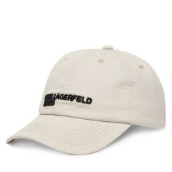 Czapka z daszkiem Karl Lagerfeld Jeans. Białe czapki z daszkiem Karl Lagerfeld Jeans, bez wzorów, z jeansu. Za 239.99 zł.