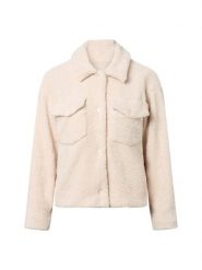 Marie Lund kurtka pluszowa Kobiety biały, XL. Białe kurtki Marie Lund, xl, bez wzorów, bez kaptura. Za 229.95 zł.