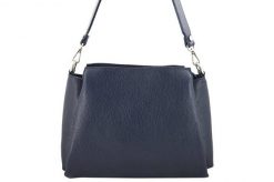 Kuferek skórzany BARBERINI'S granatowy 825-4. Niebieskie shopper bag Barberinis, bez wzorów, ze skóry, biznesowe, małe, bez dodatków. Za 349.99 zł.