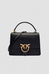 PINKO Czarna kopertówka Love One Top Handle Mini Light. Czarne kopertówki Pinko, bez wzorów, eleganckie, bez dodatków. W wyprzedaży za 1,339.99 zł.