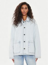 American Vintage Kurtka jeansowa Joybird JOY16IE24 Niebieski Relaxed Fit. Niebieskie kurtki American Vintage, xs, bez wzorów, z bawełny, vintage, bez kaptura. Za 479.99 zł.