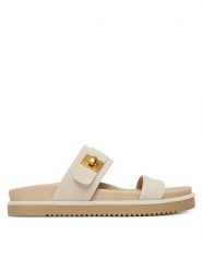 Steve Madden Klapki Take-TWO 11005321 Beżowy. Brązowe klapki Steve Madden, bez wzorów, ze skóry, bez obcasa, bez zapięcia. Za 559.99 zł.