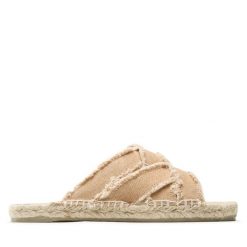 Espadryle Castañer. Brązowe espadryle Castañer, bez wzorów, bez obcasa. Za 289.99 zł.