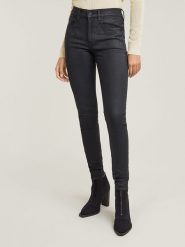 G-Star Dżinsy "Lhana" - Skinny fit - w kolorze czarnym rozmiar: W28/L32. Czarne jeansy G-Star, l, z aplikacjami, ze skóry, klasyczne. Za 163.26 zł.