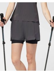 LaMunt Szorty 2w1 "Teresa Light" w kolorze antracytowym rozmiar: 34. Czarne szorty sportowe LaMunt, bez wzorów, z materiału, outdoorowe. Za 145.26 zł.