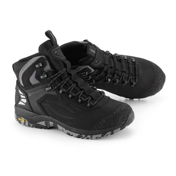 Buty trekkingowe skórzane unisex Alpine Pro Spidere Mid Vibram. Czarne buty trekkingowe Alpine Pro, bez wzorów, z nubiku, za kostkę, bez zapięcia, trekkingowe. W wyprzedaży za 799.00 zł.
