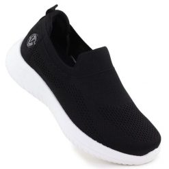 Buty damskie sportowe Vinceza 17367 czarne. Czarne buty treningowe bez wzorów, z gumy, bez zapięcia. W wyprzedaży za 171.45 zł.