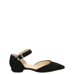 CZARNE BALERINY E1152 CAMOS NERO. Czarne baleriny Venezia, bez wzorów, ze skóry, bez obcasa, bez zapięcia. Za 189.00 zł.