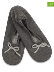 Lemon socks Kapcie (3 pary) w kolorze antracytowym rozmiar: 38-42. Czarne kapcie Lemon socks, bez wzorów. Za 100.99 zł.