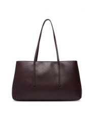 Calvin Klein Torebka Emblem Aop Medium Work Tote LV04F3786G Bordowy. Czerwone torebki klasyczne Calvin Klein, bez wzorów, ze skóry, bez dodatków. Za 649.99 zł.