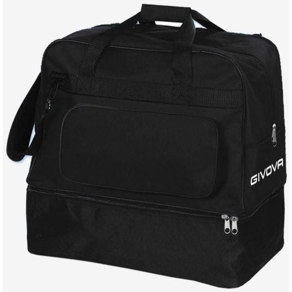 Givova Revolution Big torba sportowa z przegrodą na buty. Czarne buty treningowe Givova, bez wzorów, bez zapięcia. Za 82.19 zł.