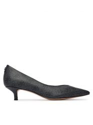 Guess Czółenka FLTC2S FAL08 Szary ciemny. Szare czółenka Guess, z aplikacjami, ze skóry, bez obcasa, bez zapięcia. Za 584.99 zł.
