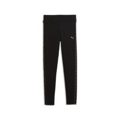 Młodzieżowe legginsy Essentials Tape PUMA. Brązowa legginsy Puma, bez wzorów, z bawełny, eleganckie. Za 129.00 zł.