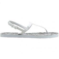 Sandały Puma Cozy Sandal Wns 375213 03 białe. Białe sandały bez wzorów, z materiału, bez obcasa, bez zapięcia. Za 113.41 zł.