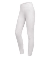 Damskie legginsy jeździeckie z pełną przyczepnością ELT Orelie. Białe legginsy ELT, bez wzorów, z elastanu, długie. Za 374.00 zł.