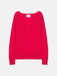 Just Cashmere Kaszmirowy sweter "Phoebe" w kolorze różowym rozmiar: L. Różowe swetry Just Cashmere, l, bez wzorów, z kaszmiru, bez ramiączek. Za 419.69 zł.