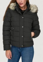 Kurtka puchowa Kobieta ONLY ONLNEWLUNA QUILTED JACKET CC OTW. Szare kurtki ONLY, s, bez wzorów, z puchu, bez kaptura. Za 257.50 zł.