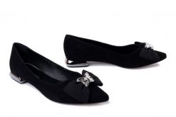 LAURA MESSI 2893 300 czarny, baleriny damskie. Czarne baleriny Laura Messi, bez wzorów, bez obcasa, bez zapięcia. Za 374.90 zł.