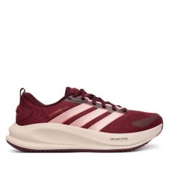 Buty do biegania adidas. Czerwone buty do biegania adidas, bez wzorów, bez zapięcia, do biegania. Za 399.99 zł.