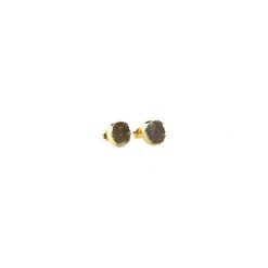 Kolczyki Druzy Agatu Jasny Brąz. Brązowe kolczyki Brazi druse jewelry. Za 170.00 zł.