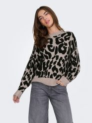 JDY Sweter w kolorze beżowym rozmiar: XXL. Brązowe swetry JDY, xxl, bez wzorów, bez ramiączek. Za 101.23 zł.