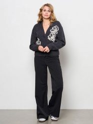 &Co Woman Kardigan "Brissa" w kolorze antracytowym rozmiar: XL. Czarne swetry &Co Woman, xl, bez wzorów, bez ramiączek. Za 155.87 zł.