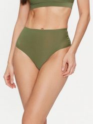 Chantelle Figi brazylijskie z wysokim stanem Soft Stretch C10690 Zielony. Zielone figi Chantelle, bez wzorów, z syntetyku, z podwyższonym stanem. Za 59.99 zł.