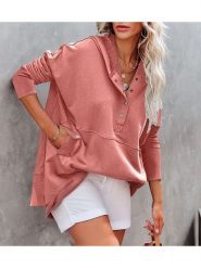 Milan Kiss Bluza w kolorze jasnoróżowym rozmiar: XL. Różowe bluzy Milan Kiss, xl, bez wzorów, bez ramiączek, z kapturem. Za 196.88 zł.