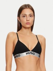 HUGO Biustonosz braletka 50525383 Czarny. Czarne biustonosze Hugo, bez wzorów, z bawełny. Za 109.99 zł.