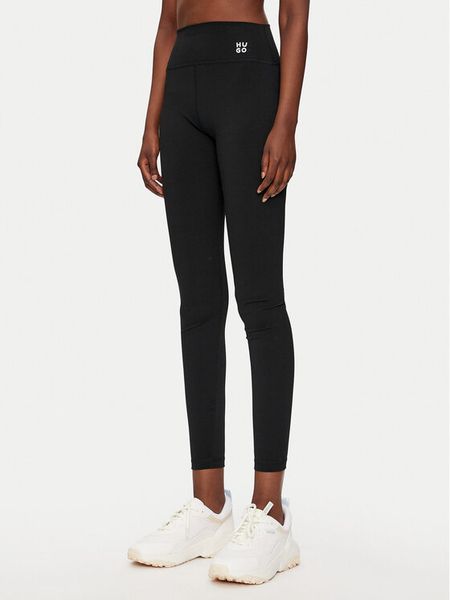 Hugo Legginsy Noparda 50528445 Czarny Slim Fit. Czarne legginsy Hugo, bez wzorów, z syntetyku. Za 399.99 zł.