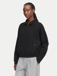 Beverly Hills Polo Club Bluza L6603T-HR Czarny Relaxed Fit. Czarne bluzy Beverly Hills Polo Club, l, bez wzorów, z bawełny, bez kaptura. Za 289.99 zł.