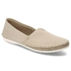 Beżowe Półbuty Armodo Skórzane Wygodne Buty. Brązowe półbuty wsuwane Armodo, bez wzorów, ze skóry, bez obcasa. Za 224.99 zł.