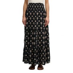 Długa spódnica w print kobietę Superdry. Czarne spódnice Superdry, bez wzorów, maxi. Za 384.10 zł.