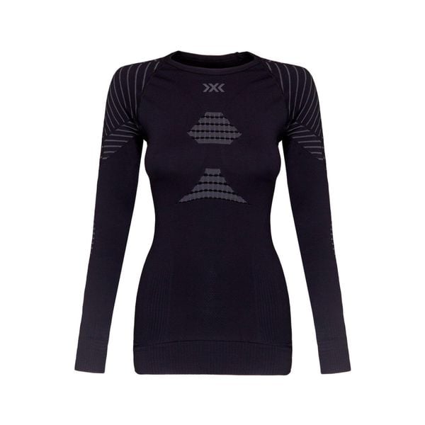 Koszulka damska termoaktywna z długim rękawem X-BIONIC INVENT 4.0. Czarne bielizna termoaktywna damska XBIONIC, bez wzorów, bez ramiączek, narciarskie. Za 353.32 zł.