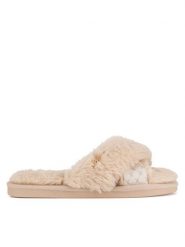 MEXX Kapcie MI002004343W Beżowy. Brązowe kapcie Mexx, bez wzorów, z materiału. Za 79.99 zł.
