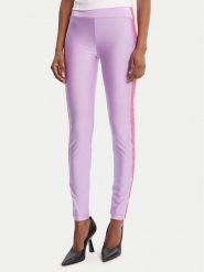 Versace Jeans Couture Legginsy 79HAC114 N0008 Fioletowy Slim Fit. Fioletowe legginsy Versace Jeans Couture, bez wzorów, z jeansu. Za 589.99 zł.