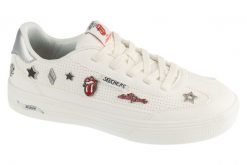 Buty sportowe Sneakersy damskie, Arch Fit Arcade - Rolling Stones. Białe buty treningowe Skechers, bez wzorów, z materiału, przed kostkę, bez zapięcia, trekkingowe. Za 379.99 zł.
