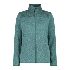 Damska bluza zapinana na zamek CMP. Zielone bluzy CMP, l, bez wzorów, sportowe, bez ramiączek, z kapturem. Za 286.50 zł.